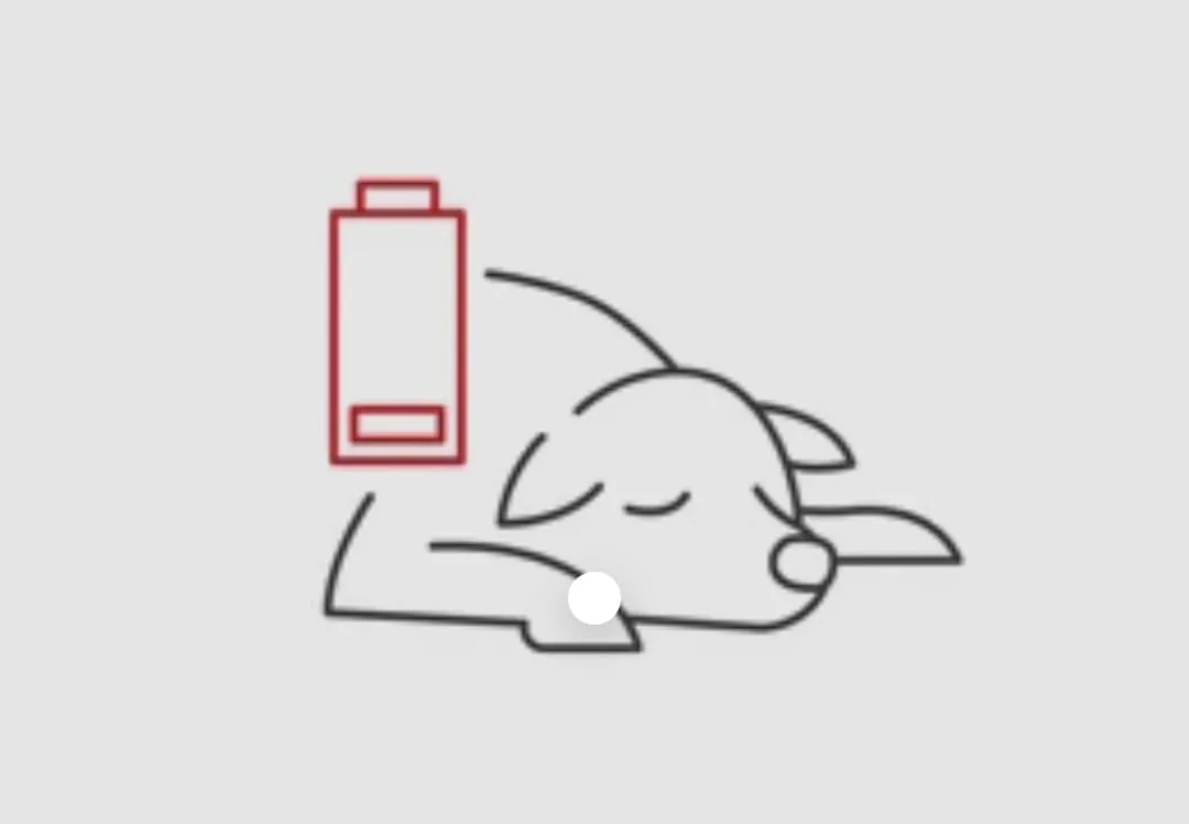 Dog with energy icon representing increased energy