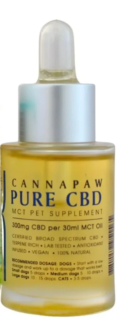 Cannapaw Therapeutic Oil for Cats and Dogs - 300mg per 30ml