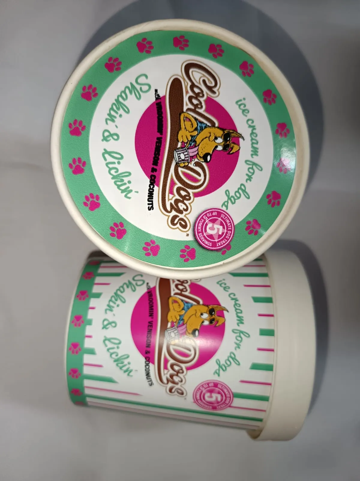 Vroomin' Venison & Coconut dog ice cream