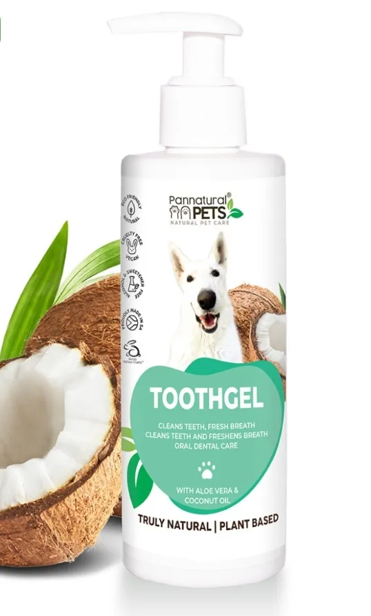 Clean Teeth Tooth Gel - natural pet dental care with spearmint, eucalyptus, coconut oil and aloe vera